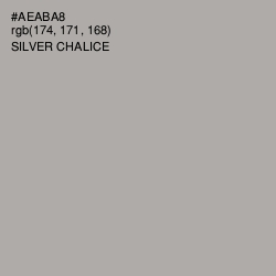 #AEABA8 - Silver Chalice Color Image